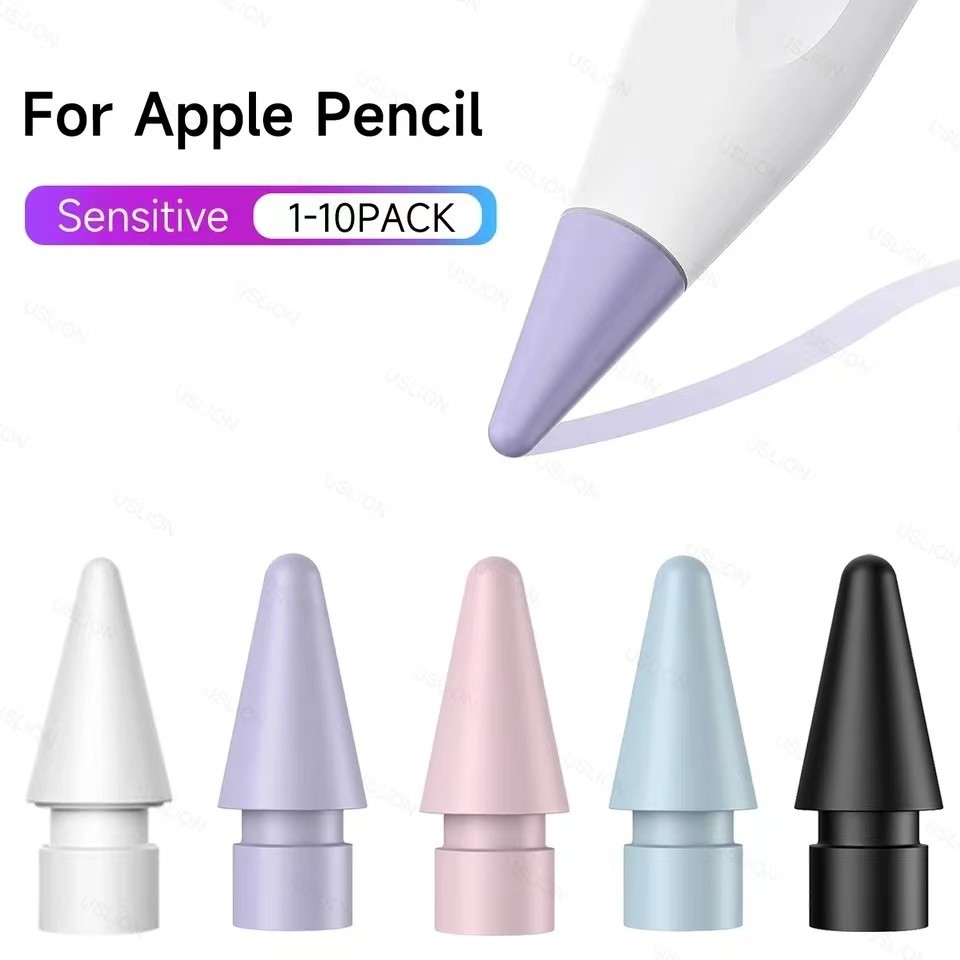 ปลายดินสอ 2/1 หลากสี สําหรับดินสอ a-P-P-l-e i-P-a-d Pro Pencil 1st 2nd Generation 3-10 ชิ้น