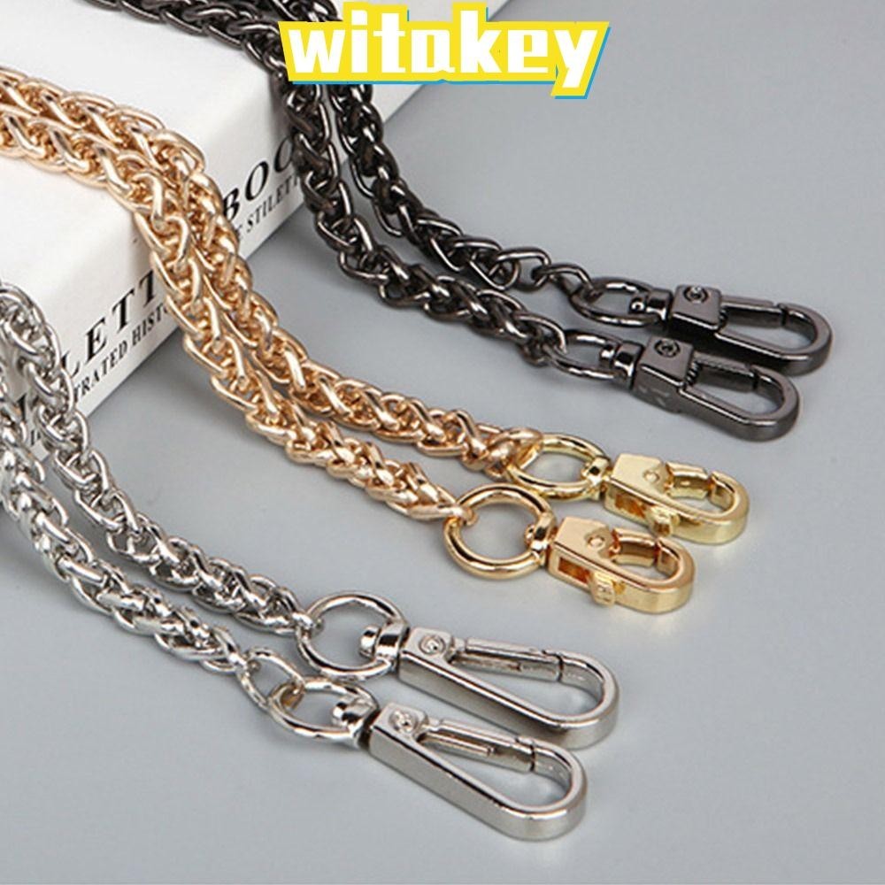 Witakey สายโซ่โลหะอัลลอย 60 ซม. 120 ซม. แบบเปลี่ยน สําหรับกระเป๋าถือ กระเป๋าสะพายไหล่