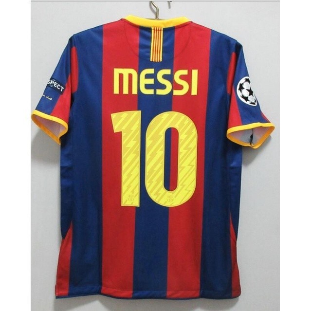 Barcelona camisa retro 2010 2011 MESSI futebol camisa ผ้าระบายอากาศและแห้งเร็ว 2024