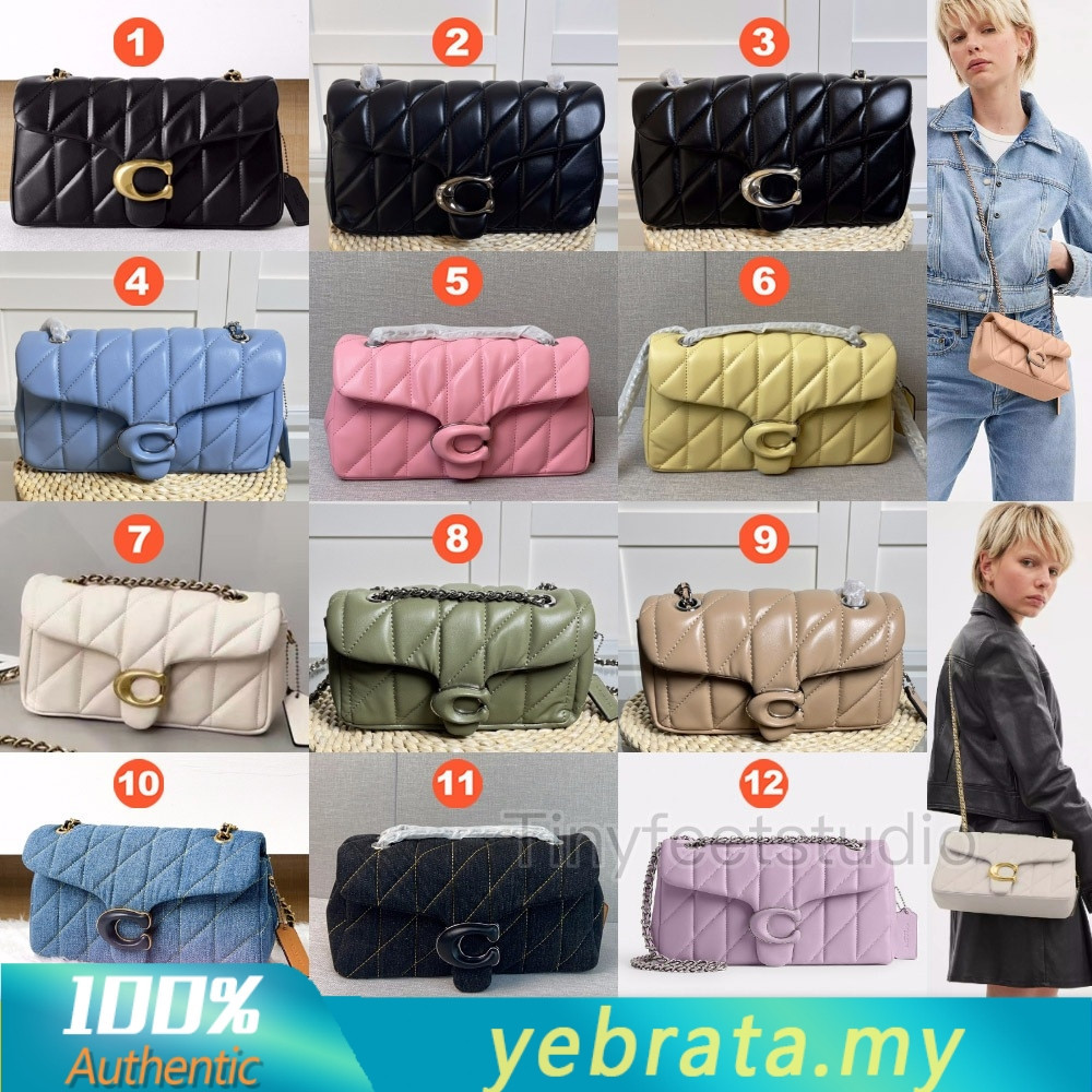 Cp150 CP147 CR704 CP149 CP145 CR701 กระเป๋าสะพาย Tabby พร้อม Quilting ผู้หญิง Crossbody Sling Chain 