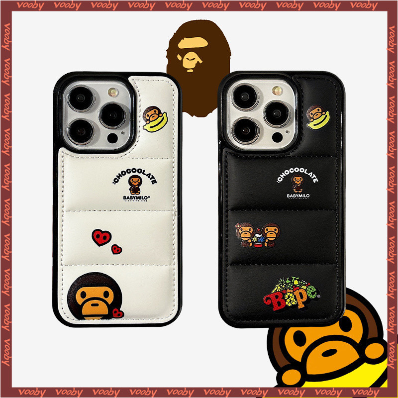 แนวโน้มแฟชั่น BAaPE เด็ก milo ป้ายลงแจ็คเก็ตเคสโทรศัพท์เหมาะสําหรับ IPhone17 AIR 16 16PM 16P 15 15P 15PM 14 14P 13 13P 13PM 12P 12P 12PM 11 11Pro 11PM XPlus XR MAX 7P