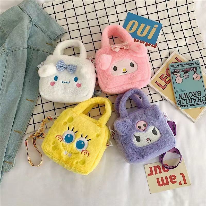 SANRIO กระเป๋าถือ กระเป๋าสะพายไหล่ ลาย My Melody น่ารัก สําหรับผู้หญิง