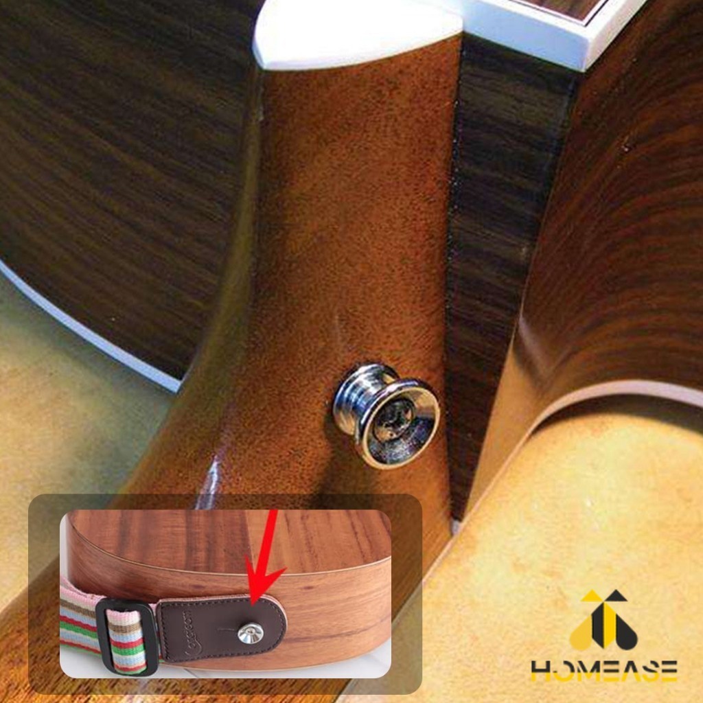 HA หมุดยึดสายกีตาร์ หมุดล็อคสายสะพาย อุปกรณ์เสริมกีตาร์ Guitar Strap Locks Buttons ราคา ถูกที่สุด ดีลบีเคเค แกลเลอรีภาพที่ 6