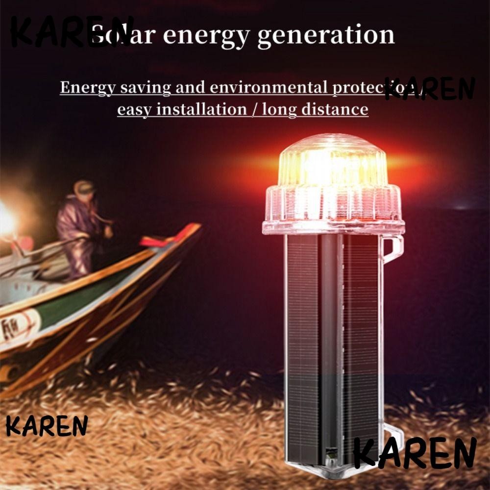 Karen ไฟนําทางเรือ กันน้ํา กระพริบเตือน