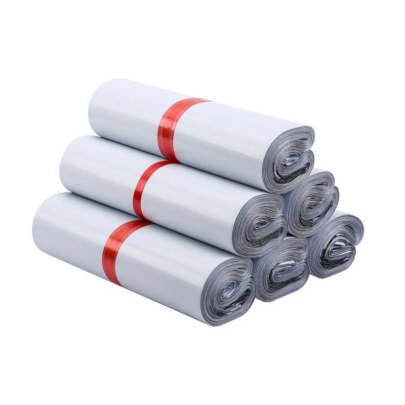 พร้อมส่ง ซองไปรษณีย์พลาสติก 38X52 100ใบ ถุงพัสดุ สีขาว - รูปที่ 4