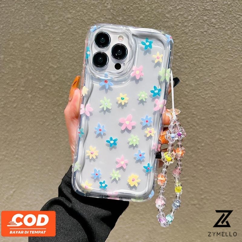 Oppo Reno12 F 5G Reno 12 5G Reno11 F Reno 11 5G Reno 10 5G Reno 8T Reno 8Z Reno 7Z A18 A38 A17 A58 Realme C53 C51 C67 Note50 Reno8 Reno7 anti-fall Reno6 ซิลิโคนดอกไม้สด