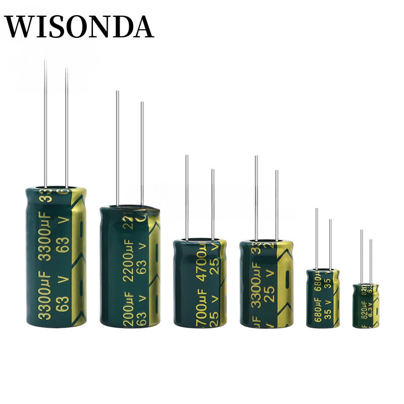 ตัวเก ็ บประจุอลูมิเนียม 6.3V 10V 16V 25V 35V 63V 100V 250V 450V 10UF 330UF 470UF 680UF 820UF 1500UF