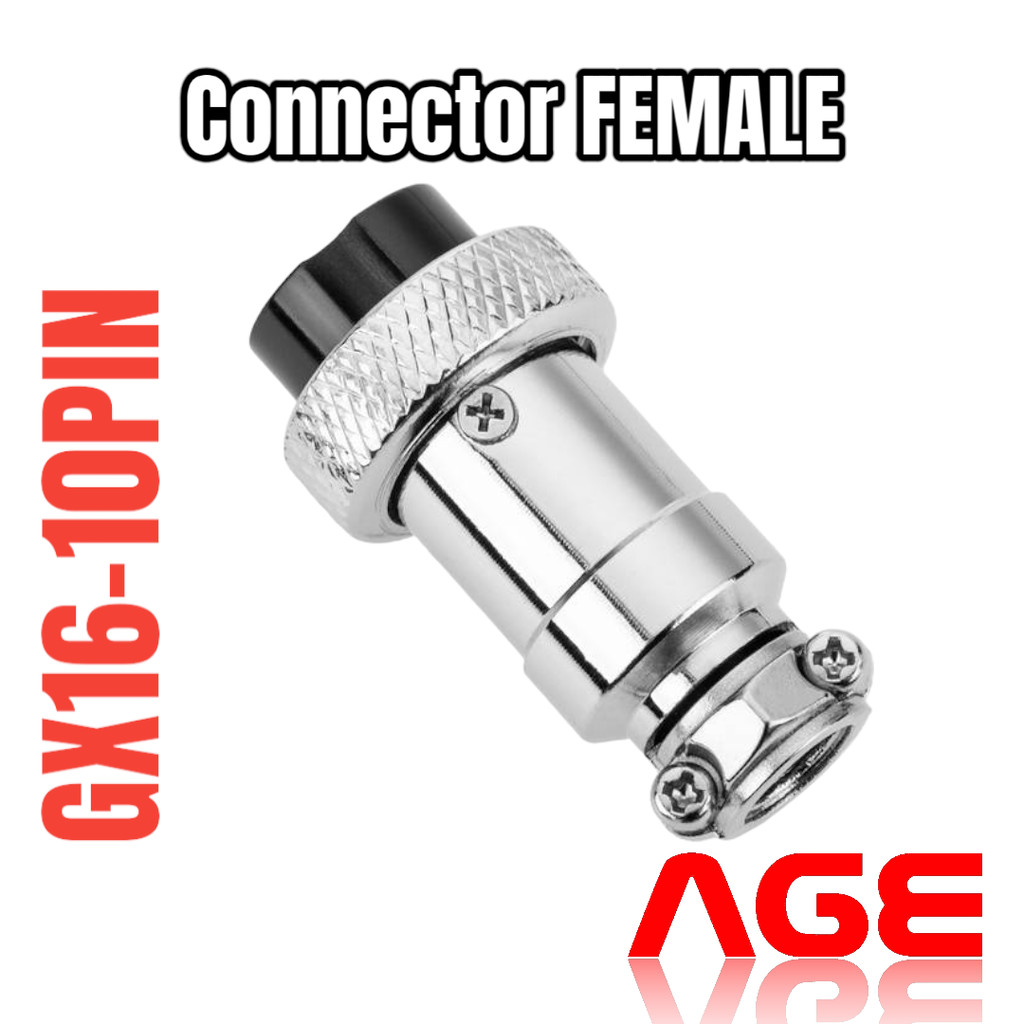 CONNECTOR GX16-10 PIN FEMALE