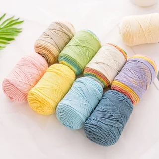 ไหมพรมฝ้าย 5 ply เส้นนุ่มแน่น ไม่เป็นขน พร้อมส่งจากไทย