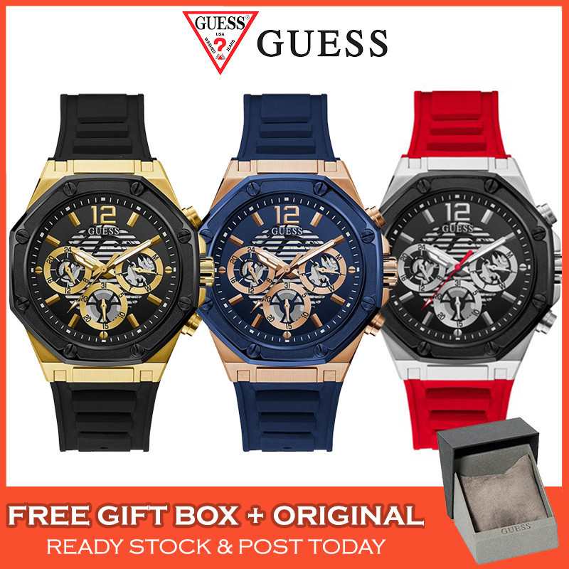 Guess Momentum มัลติฟังก์ชั่นนาฬิกาผู้ชาย Jam Tangan Lelaki GW0263G1 GW0263G2 GW0263G3 GW0263G4