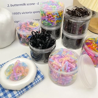 ยางรัดผมแบบใช ้ แล ้ วทิ ้ งสีสันสดใส 1,000 ชิ ้ น