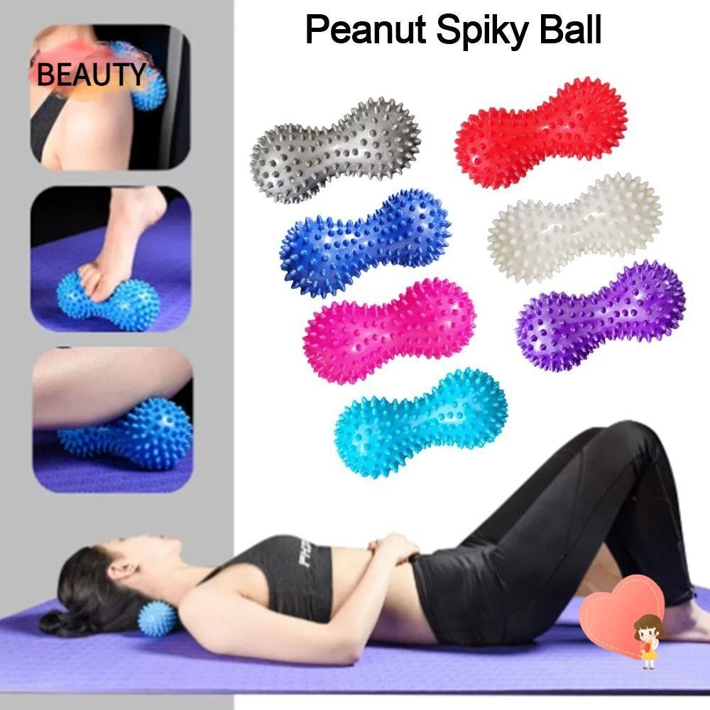 Beauty Massage Therapy Ball, PVC Muscle Relax Peanut Spiry Ball, Poratble Fitness Leg Body Massage T