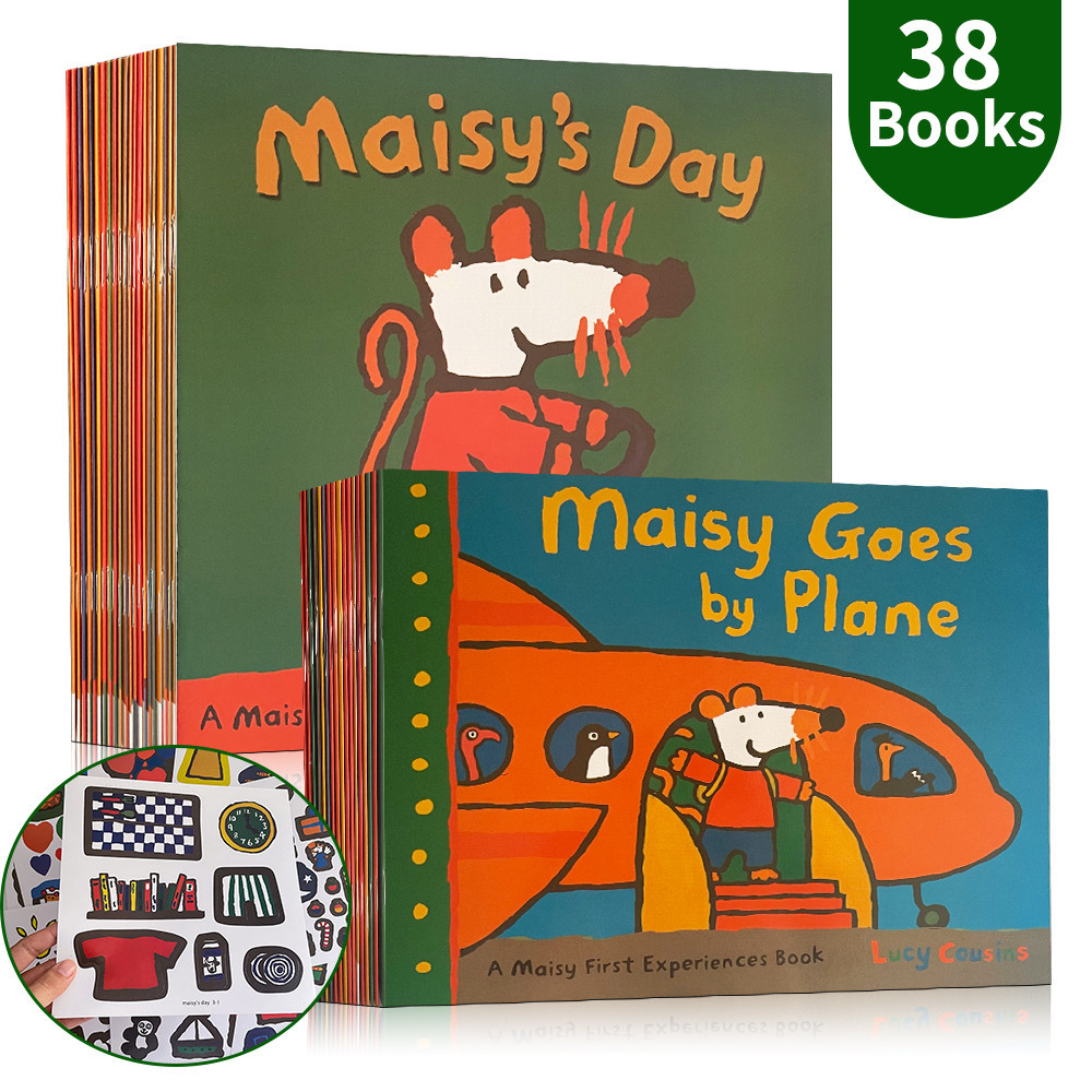 38 Books Maisy Mouse English Story Book for Kids Baby Montessori Educational Picture Books Bedtime Reading Book
