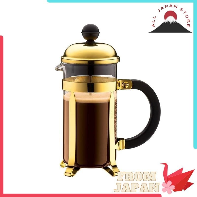 BODUM Bodum Coffee Maker Coffee Press CHAMBORD Chambord French Press Coffee Maker 350ml Gold Stainle