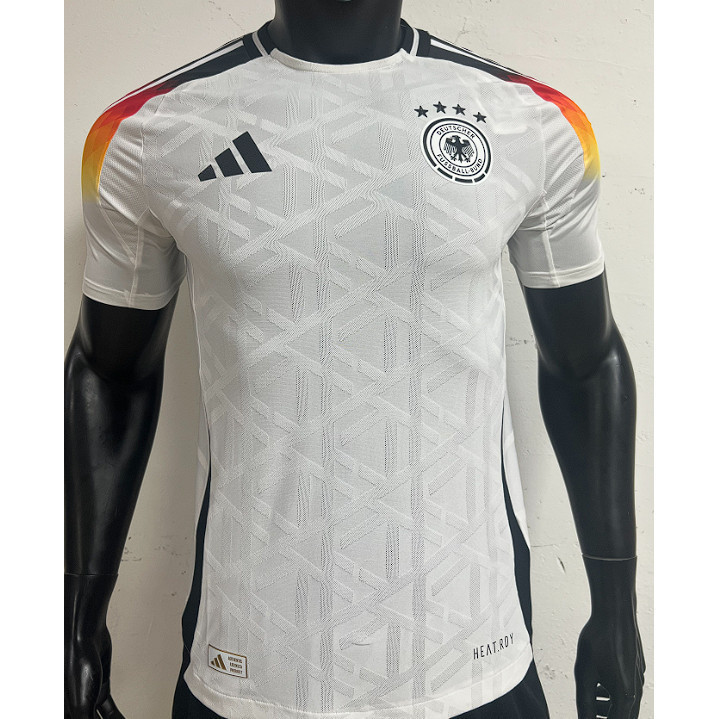 เสื้อกีฬาฟุตบอล ทีมชาติ เยอรมัน Home เหย้า ยูโร ปี 24 [PLAYER] เกรดนักเตะ สไตล์นักเตะ คุณภาพสูงตรงปก สกรีนชื่อเบอร์ได้