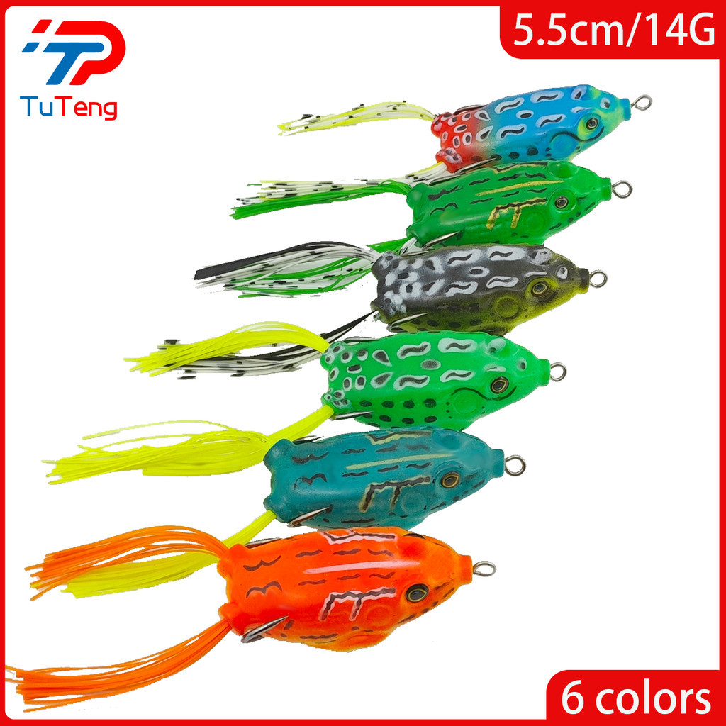 Thunder Frog Lure จําลองเหยื่ออ่อน 12.5G/6 ซม.เหล็กคาร์บอนสูงตะขอคู่เหยื่อปลาช่อนตกปลาเกียร์ผลิตภัณฑ์