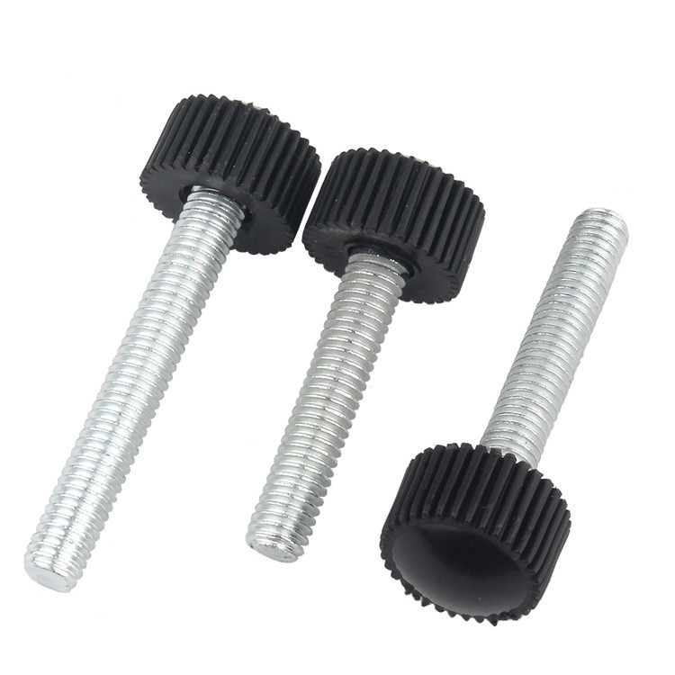 [JC ] หัวกลมตรง Grain Handle สกรูพลาสติกหัวยาง Bolt สกรูมือปรับทรงกระบอก Bakelite Handle สกรู M4M5M6