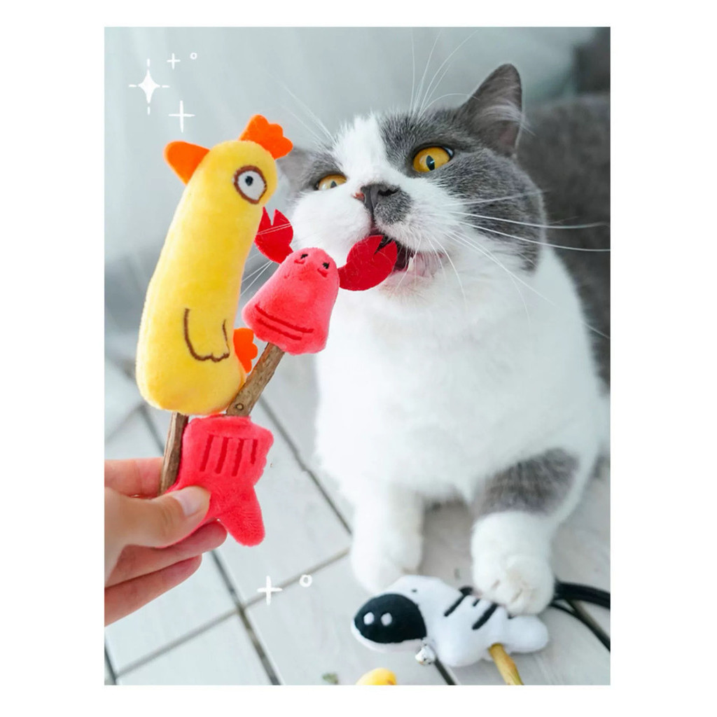 ขายส่ง ของเล่นแมว ของเล่นทําความสะอาดฟัน ของเล่นแมว ของเล่นแบบโต้ตอบ ผลิตภัณฑ์สําหรับสัตว์เลี้ยง ของเล่นตุ๊กตา - รูปที่ 2