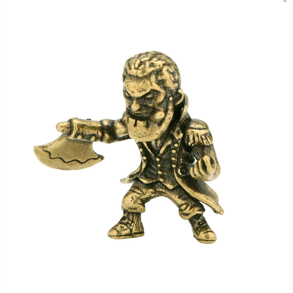 Yueying 2024 แอนิเมชั ่ นญี ่ ปุ ่ นโบราณ Bronze รูป Navy พันเอกขวาน Morgan ทองเหลืองเครื ่ องประดับตกแต ่ งสํานักงาน