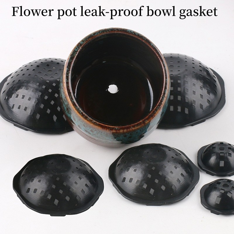 Anti-rotten Root Leakage Pad ดอกไม้หม้อด้านล่างกรวยพลาสติกด้านล่าง Hole ตาข่าย Anti-ventilation