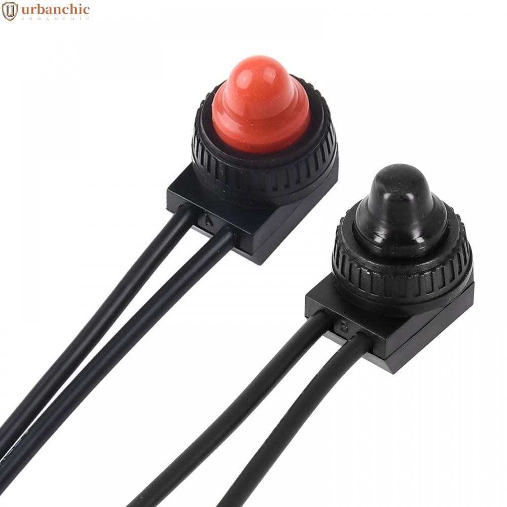 สวิตช ์ ปุ ่ มกดป ้ องกัน Red/black Self-locking ทนทานกันน ้ ํา 12V