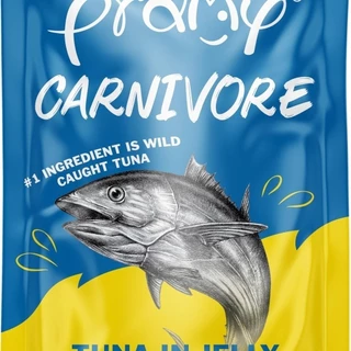 Pramy Carnivore 12 ซอง อาหารเปียกแมวพรามี่ คานิวอล ขนาด 70g ยกโหล ไม่เติมเกลือ โซเดี่ยมต่ำ