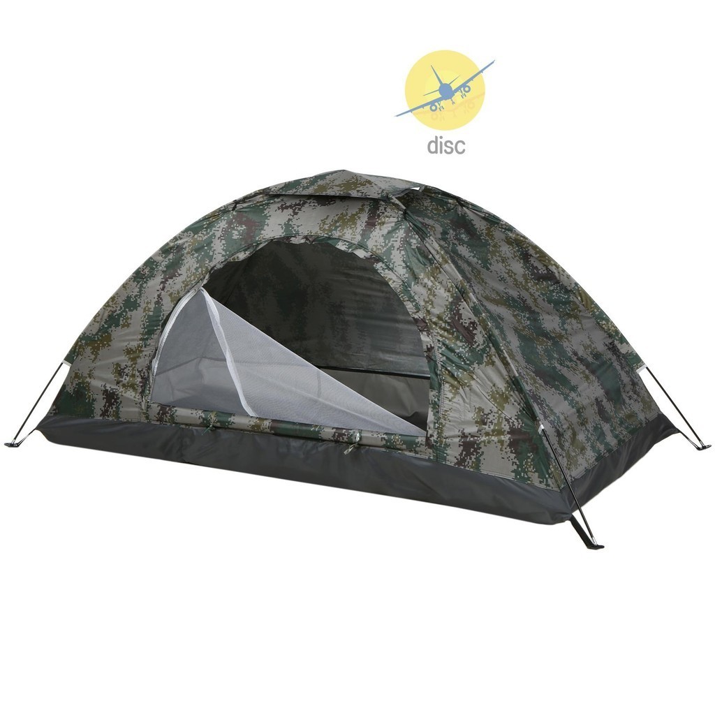 Ultralight Camping เต ็ นท ์ ชั ้ นเดียวแบบพกพาเต ็ นท ์ Anti-UV เคลือบ UPF 30 + สําหรับตกปลาชายหาดกลางแจ ้ ง
