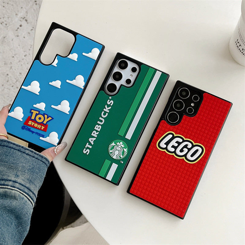 Samsung S24 Ultra S23U กรณีการ ์ ตูน 3D รูปแบบกันกระแทกเคสโทรศัพท ์ สําหรับ Galaxy S24 + S23 Plus ป ้ องกันปกหลัง