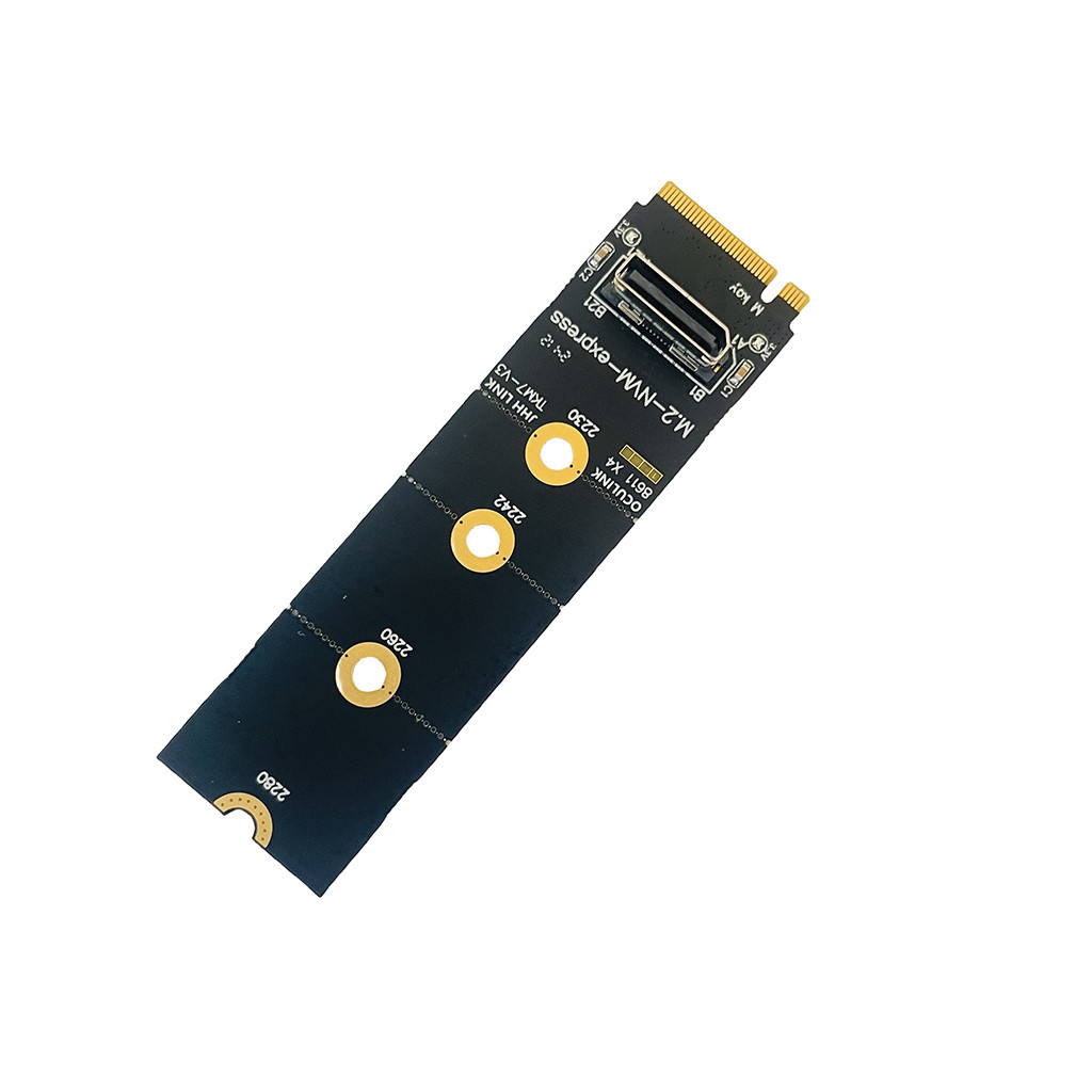 Xt-xinte สําหรับ M.2 NVME ถึง Oculink หญิง DOCK SFF-8612 อะแดปเตอร์ PCI-E X4 อะแดปเตอร์การ์ดสนับสนุน DOCK-OC4 สําหรับ 2.5 นิ้ว NVME U.2 (SFF 639)