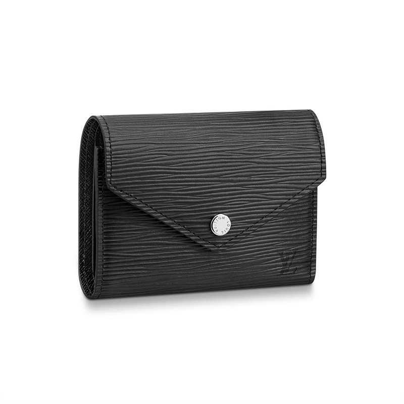 Louis Vuitton LV Women 's Bag VICTORINE Water Wave Cowhide Short Wallet