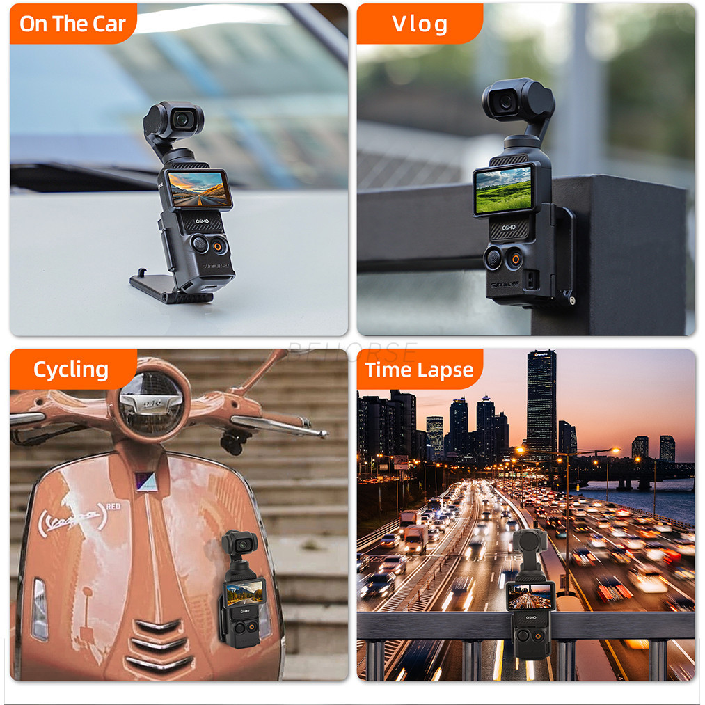 Magnetic Mount สําหรับ DJI Osmo Pocket 3 ฐานวงเล็บปรับได้ Vlog การถ่ายภาพกลางแจ้ง/โต๊ะสําหรับ DJI Pocket 3 อุปกรณ์เสริมสําหรับกล้อง