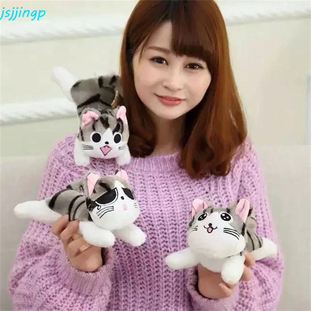 Jsjjingp แมวตุ ๊ กตาสาวของขวัญการ ์ ตูนชีสแมวตุ ๊ กตายัดไส ้ ของเล ่ นตุ ๊ กตาหมอน 20/30 ซม.ตุ ๊ กตาสัตว ์