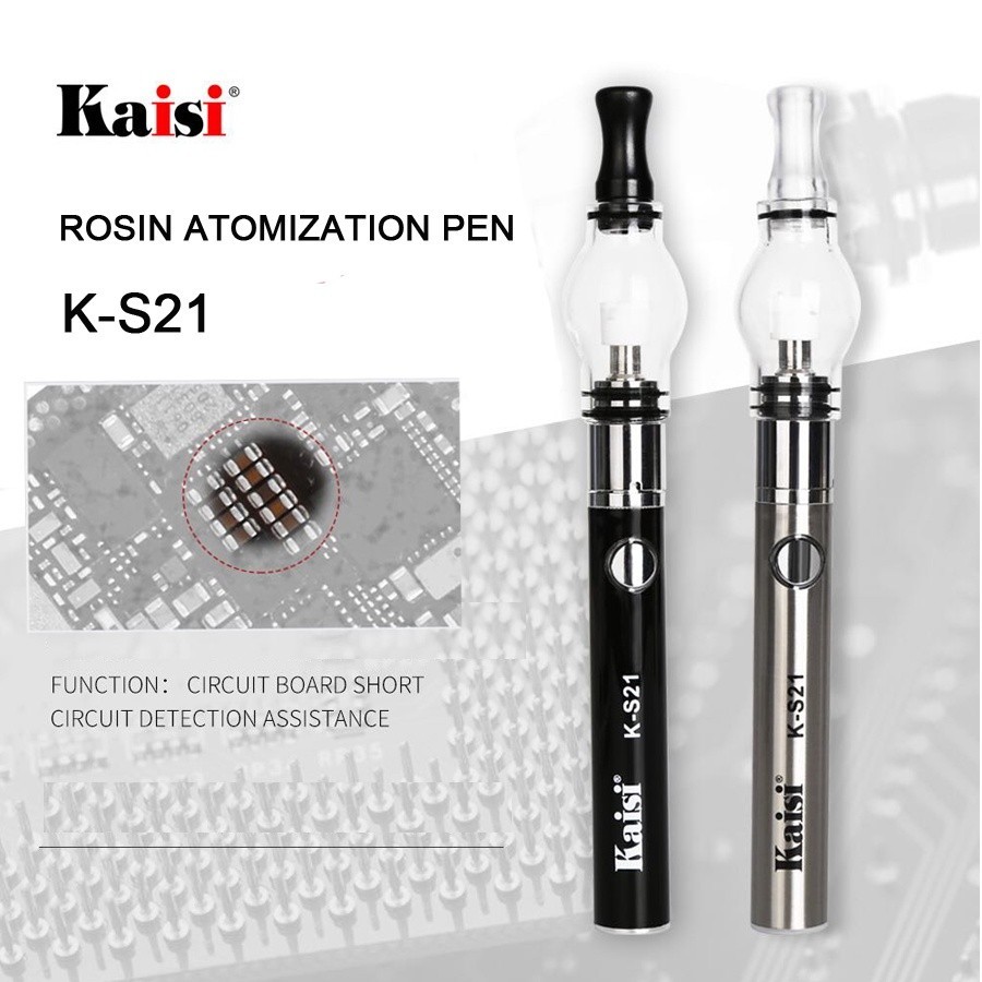Kaisi ใหม ่ มาถึง K-S21 Rosin Atomization ปากกาสําหรับแผงวงจร Short Circuit Detection Assistance Repair เครื ่ องมือสะดวก Fast