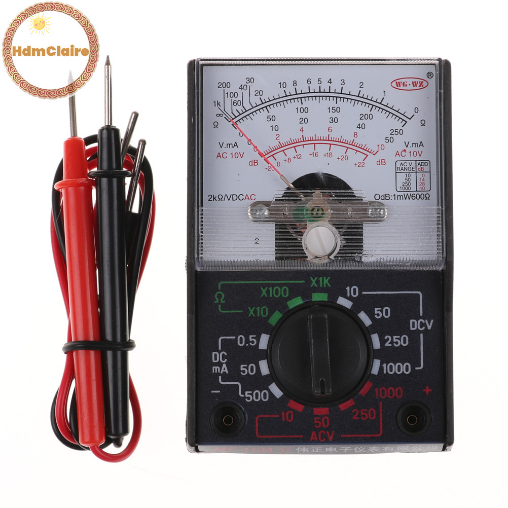 Hdmclaire DC/AC 1000V โวลต์มิเตอร์ 250mA แอมป์มิเตอร์ 1K เครื่องวัดความต้านทาน Ana มัลติมิเตอร์เครื่องมือ TH