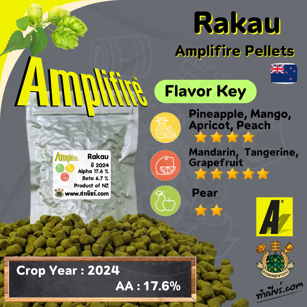 Amplifie Pellets Rakau Hops (ฮอปส์)