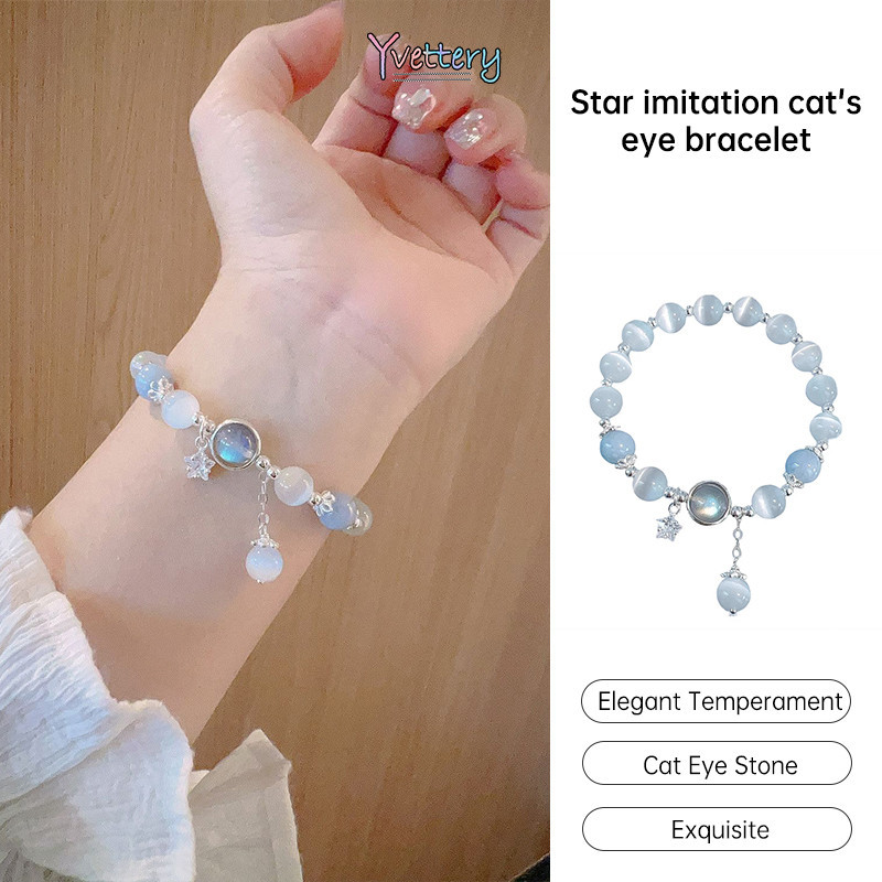 ร้านค้าไทย🔥กำไลคลิสตัล จี้ดาว ผีเสื้อ เครื่องประดับผู้หญิง แฟชั่น insสไตล์เกาหลี ทุกวันสวมใส่COD