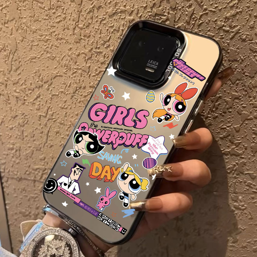 เคสโทรศัพท์มือถือ ลายการ์ตูนมาร์ตน่ารัก Powerpuff Girls สําหรับ iPhone x xs xr xsmax 7 11 12 13 14 15 Pro max Plus