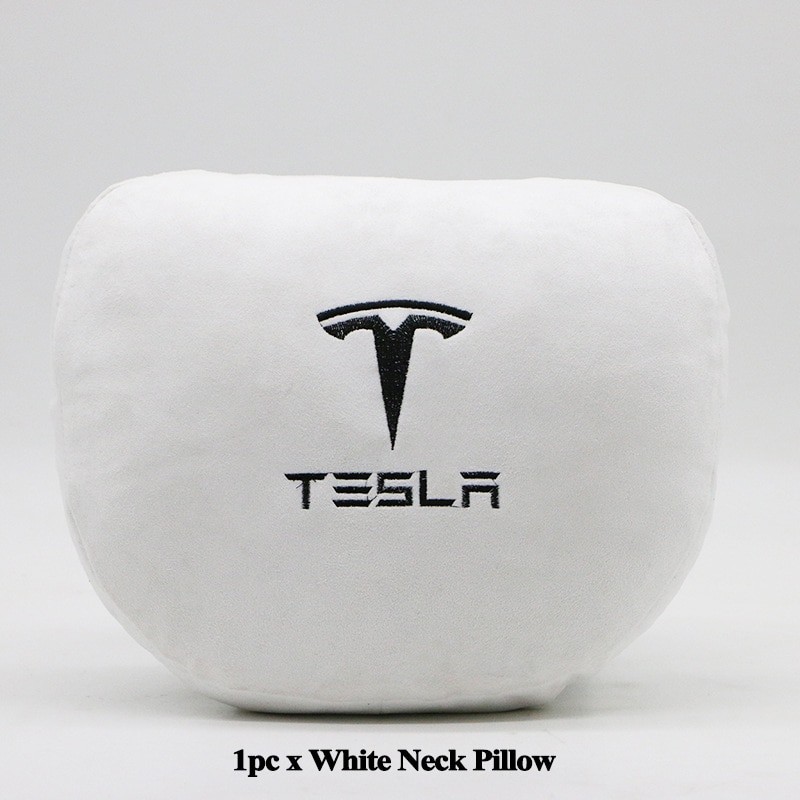 คุณภาพสูงสําหรับ Tesla เบาะรองศีรษะพร้อมหมอนรองคอ เมมโมรี่โฟมนุ่มสบาย โลโก้ อุปกรณ์เสริม รองรับ 3/Y/S/X Cn CBZ3106 TH429