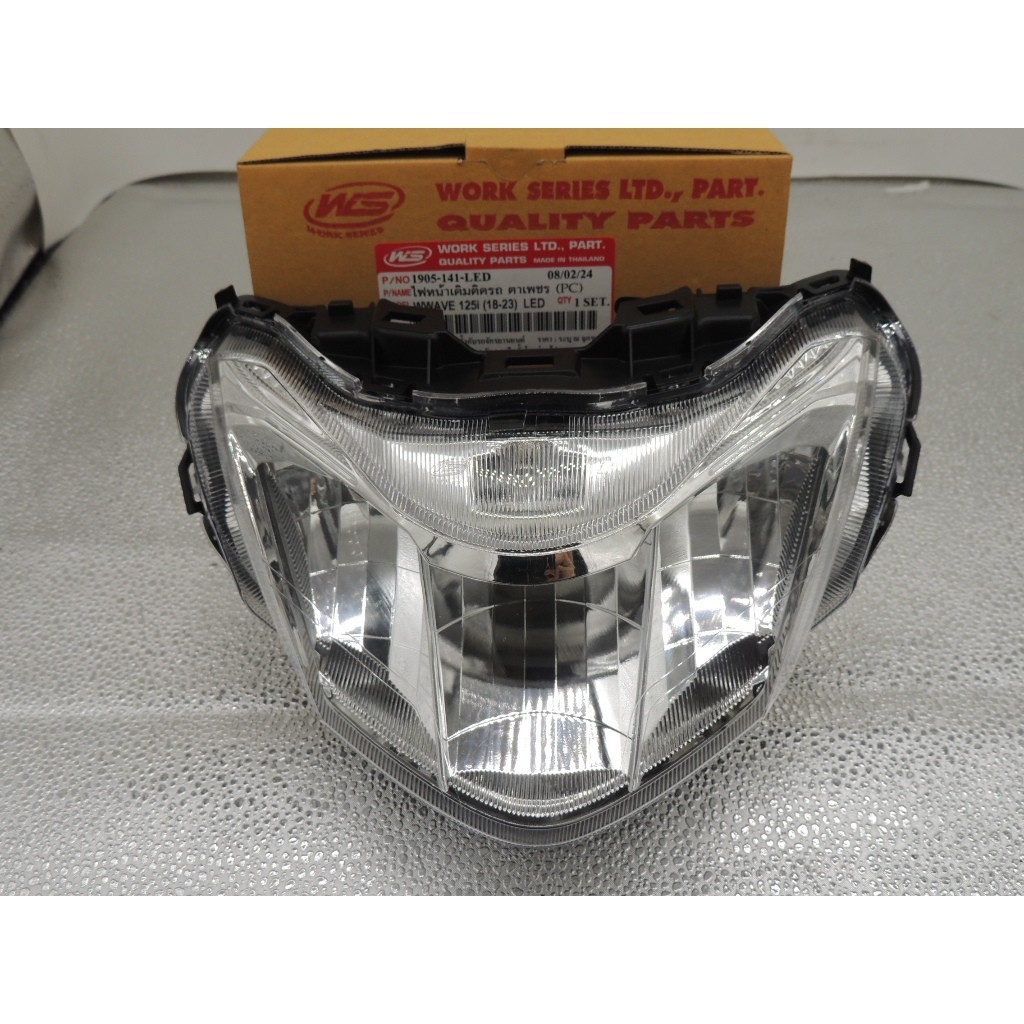 WSรุ่นไฟหน้าLED ไฟหน้าเดิมติดรถ ตาเพชร เวฟ125i（18-23）เวฟ125i（18）เวฟ125i（12)