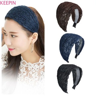 Keepin ที่คาดผมตาข่ายลูกไม้, ดอกไม้ลูกไม้แถบคาดศีรษะกว้าง, บ…