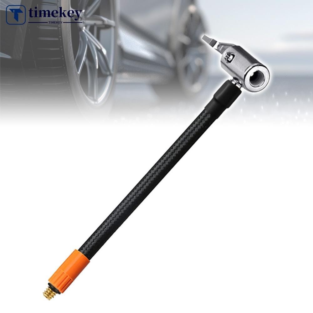 Timekey รถยาง Air Inflator ท่อ Inflatable ท่อท่อ Inflator หลอดล็อค Air Chuck การเชื่อมต่อ Quick Inflation Chuck สําหรับจักรยาน Motocycle H9S8