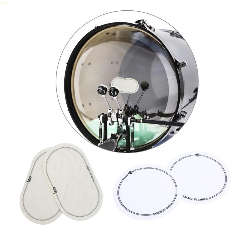 Feti Bass Drum Kick Pad เบสกลองแพทช ์ กลองเครื ่ องดนตรีอุปกรณ ์ เสริม