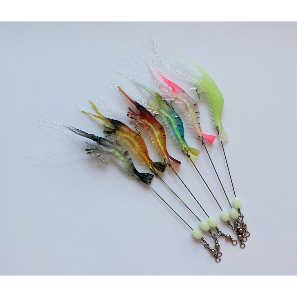 F111 กุ้งปลอม เหยื่อล่อตกปลา เหยื่อปลอม พร้อมส่ง