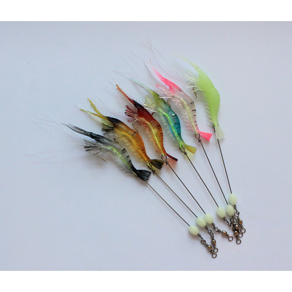 F111 กุ้งปลอม เหยื่อล่อตกปลา เหยื่อปลอม พร้อมส่ง
