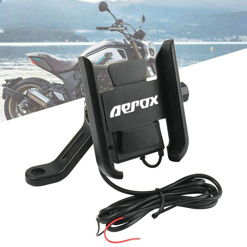 Rio YAMAHA AEROX 155 NVX155 AEROX V1 V2 ที่วางโทรศัพท์มือถือรถจักรยานยนต์จักรยานอลูมิเนียมอัลลอยด์ที่วางโทรศัพท์มือถือจักรยาน