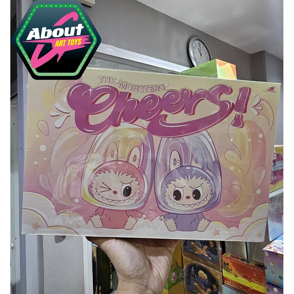 พร้อมส่ง The Monsters Labubu Cheers Series - Double walled Glass แก้วน้ำ ของแท้ By Popmart