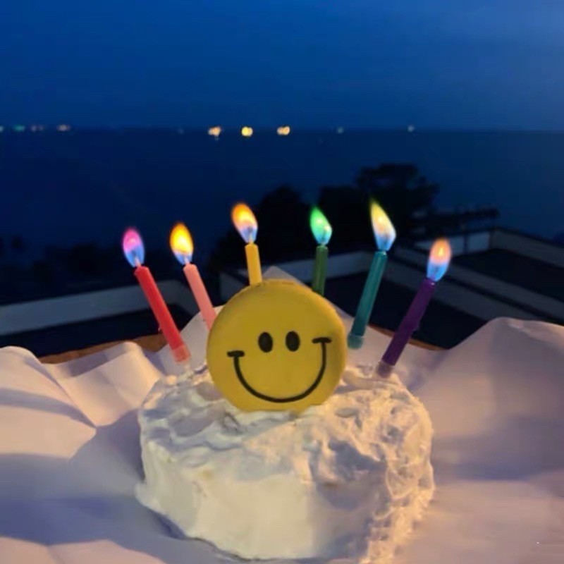 🌈พร้อมส่งจากไทย ‼️ เทียนวันเกิด วันเกิด เปลวไฟเปลี่ยนสี🌈  6แท่งและ12แท่ง - รูปที่ 6