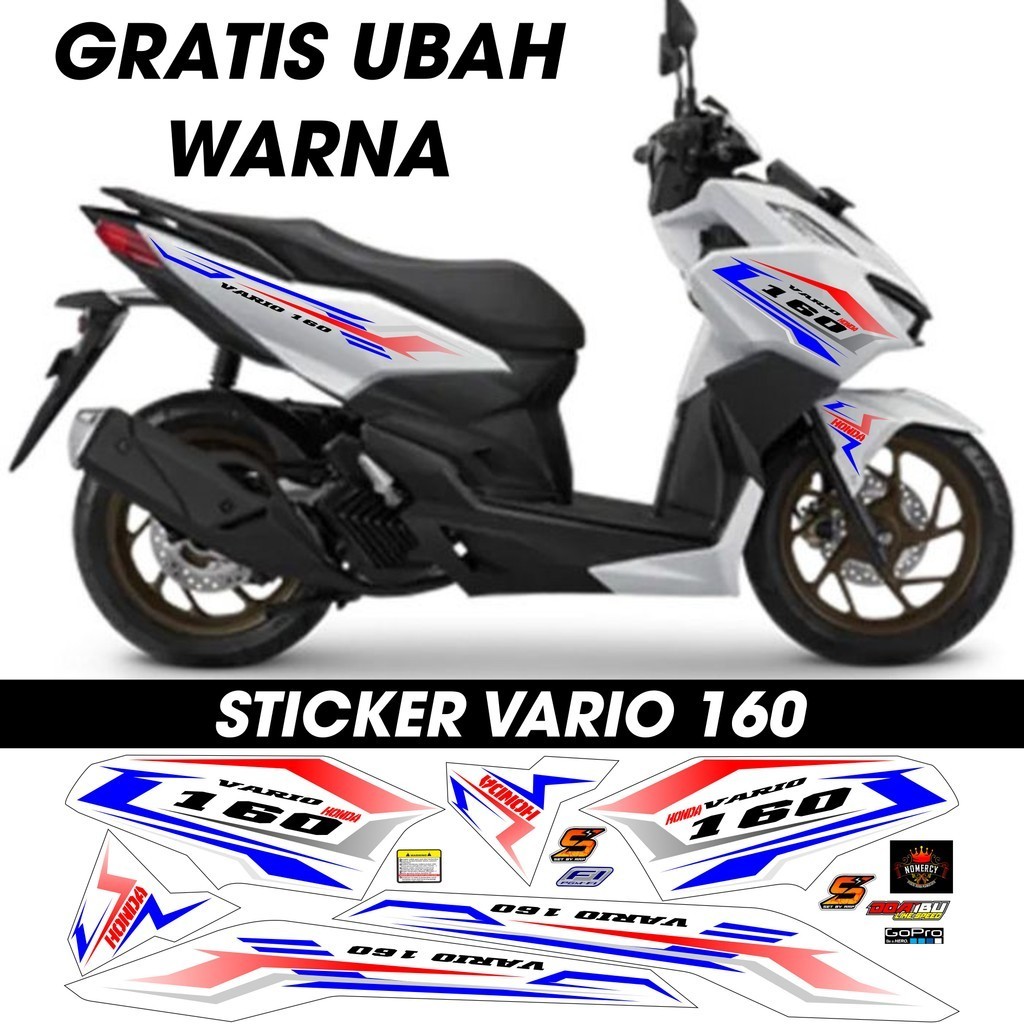 Numbery Sticker Shop Striping Vario 160 Motif 2