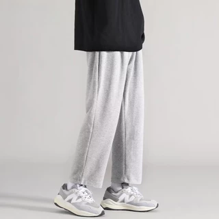 MANSTR M-5XL ผู ้ ชายฤดูร ้ อนหลวมกางเกงวอร ์ มขากว ้ างบางสีทึบกางเกงกีฬาขนาดบวกสีดํา \ สีเทา