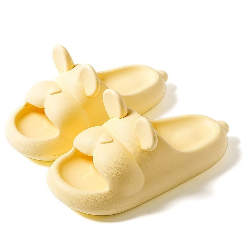 「DR」 รองเท้าแตะผู้หญิงรองเท้าแตะลูกสุนัขน่ารัก Casual All-Match EVA Anti-Slip Soft Sole กีฬากลางแจ้งขนาด: 34-41